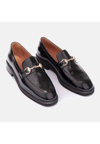 Marco Shoes Loafersy nabłyszczane czarne. Kolor: czarny #10