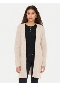 only - ONLY Kardigan Talio 15358604 Beżowy Regular Fit. Kolor: beżowy. Materiał: syntetyk #1