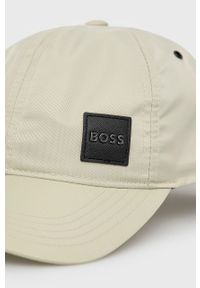 BOSS czapka 50466297 kolor beżowy gładka. Kolor: beżowy. Wzór: gładki #3
