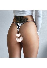 Intica - Stringi gładkie niewidoczne pod odzieżą Semra. Kolor: brązowy. Materiał: materiał. Wzór: gładki #7