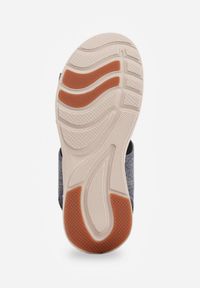 Born2be - Niebieskie Sportowe Sandały na Grubej Podeszwie z Elastyczną Cholewką i Piankową Wkładką Nicthil. Okazja: na co dzień. Zapięcie: bez zapięcia. Kolor: niebieski. Materiał: jeans. Sezon: lato. Styl: sportowy #3