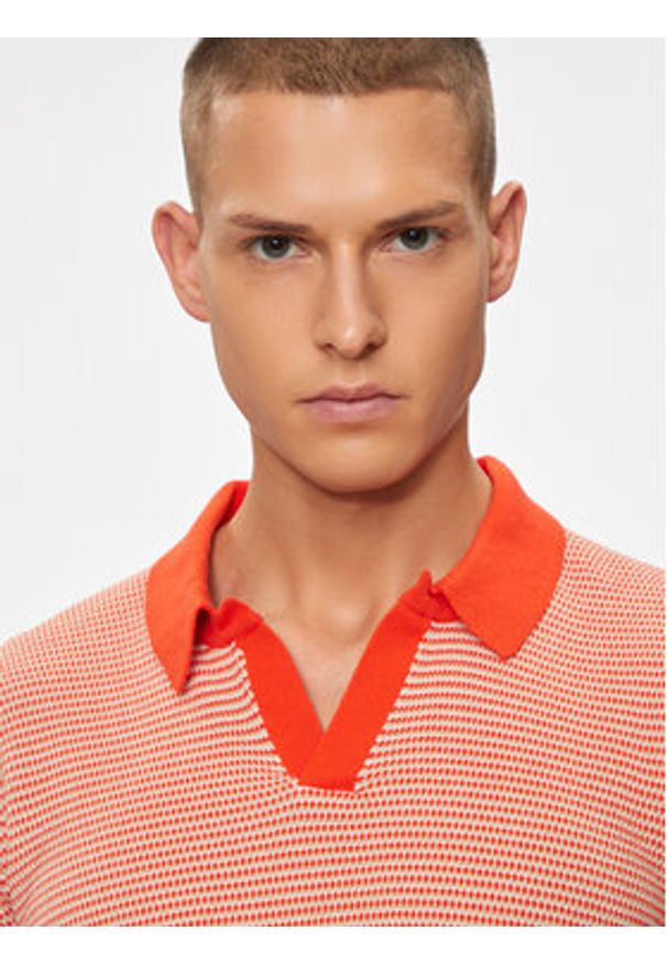 United Colors of Benetton - United Colors Of Benetton Polo 1094K3014 Czerwony Regular Fit. Typ kołnierza: polo. Kolor: czerwony. Materiał: bawełna