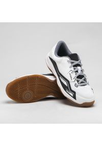 KIPSTA - Buty do piłki ręcznej sznurowane dla dzieci Atorka H100. Kolor: biały, wielokolorowy, czarny, szary. Materiał: kauczuk. Szerokość cholewki: normalna