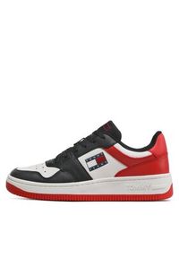 Tommy Jeans Sneakersy Basket Leather EM0EM01162 Kolorowy. Materiał: skóra. Wzór: kolorowy #6