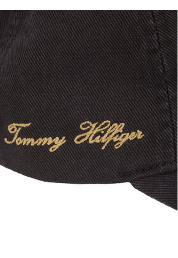 TOMMY HILFIGER - Tommy Hilfiger Czapka z daszkiem Seasonal Flag Wash 6 Panel Cap AM0AM13348 Czarny. Kolor: czarny. Materiał: bawełna, materiał