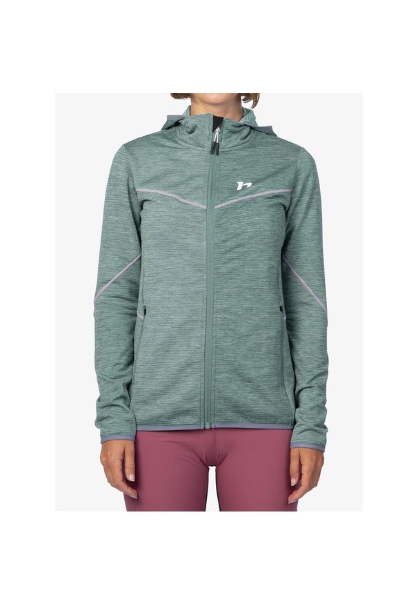 Bluza damska z kapturem Hannah Dagnys Hoody. Typ kołnierza: kaptur. Kolor: zielony. Styl: sportowy. Sport: turystyka piesza