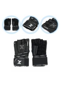 Rękawice na siłownie XTREXO GymRat. Kolor: czarny. Sport: fitness #1