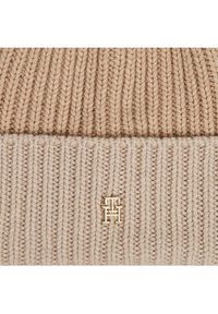 TOMMY HILFIGER - Tommy Hilfiger Czapka Limitless Chic Beanie AW0AW15299 Beżowy. Kolor: beżowy. Materiał: syntetyk