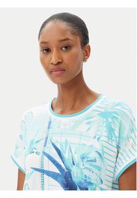 Olsen T-Shirt 11105047 Niebieski Regular Fit. Kolor: niebieski. Materiał: wiskoza