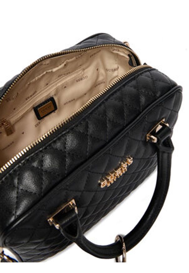 Guess Torebka Atabey HWQG98 94050 Czarny. Kolor: czarny. Materiał: skórzane