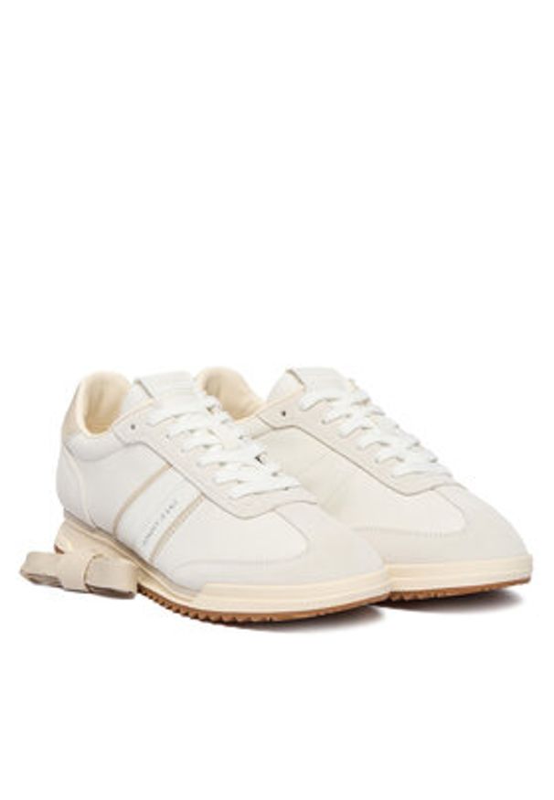 Tommy Jeans Sneakersy Tjw Low Profile Runner Lthr Mix EN0EN03001 Écru. Kolor: kremowy. Materiał: skóra, zamsz