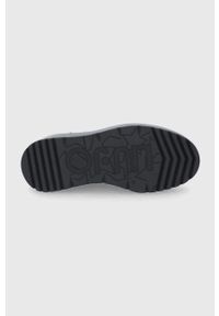 Liu Jo Sztyblety skórzane damskie kolor czarny na platformie. Nosek buta: okrągły. Kolor: czarny. Materiał: skóra. Obcas: na platformie