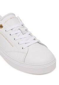 TOMMY HILFIGER - Tommy Hilfiger Sneakersy Th Chic Sneaker FW0FW09105 Biały. Kolor: biały. Materiał: skóra #3