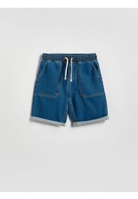 Reserved - Jeansowe szorty - niebieski. Kolor: niebieski. Materiał: jeans