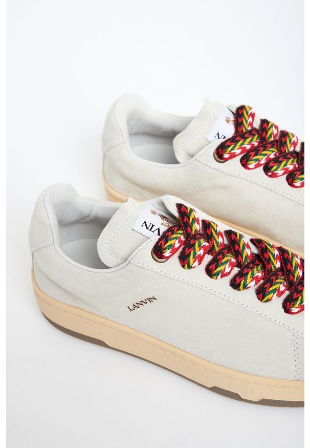Sneakersy męskie zamszowe LANVIN. Materiał: zamsz