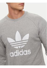 Adidas - adidas Bluza Adicolor Classics Trefoil Crewneck Sweatshirt IA4857 Szary Regular Fit. Kolor: szary. Materiał: bawełna