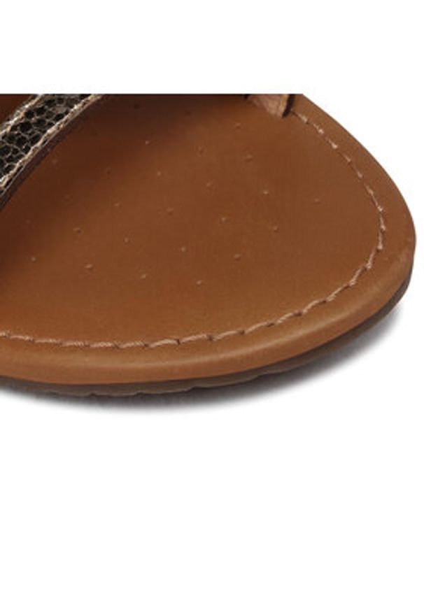 Geox Sandały D Sozy S G D15LXG 000KY C2005 Złoty. Kolor: złoty. Materiał: skóra