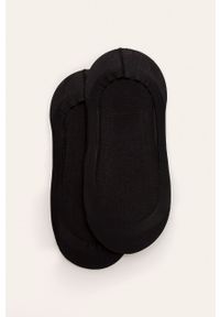 Calvin Klein - Stopki (2-pack). Kolor: czarny. Materiał: bawełna, materiał, poliamid, elastan. Wzór: gładki #1