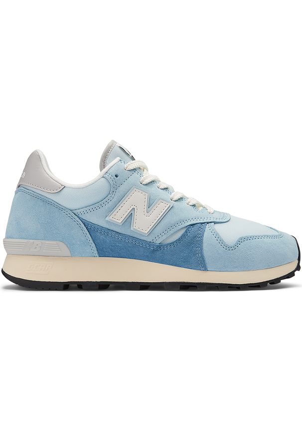 Buty unisex New Balance M475VTG – niebieskie. Okazja: na co dzień. Kolor: niebieski. Materiał: zamsz, materiał. Szerokość cholewki: normalna