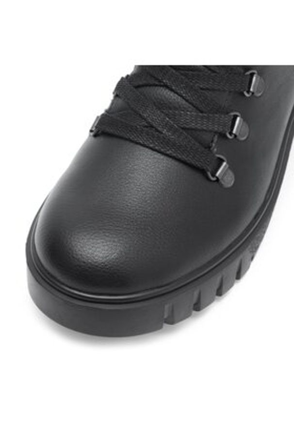 Rieker Botki Y3432-00 Czarny. Kolor: czarny. Materiał: syntetyk