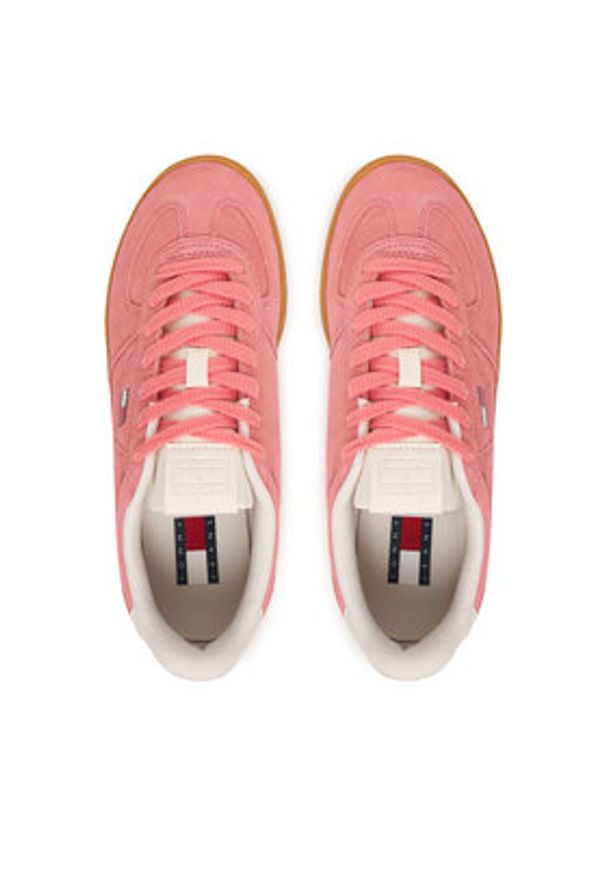 Tommy Jeans Sneakersy The Greenwich Edge Max Suede EN0EN02989 Różowy. Kolor: różowy. Materiał: zamsz, skóra