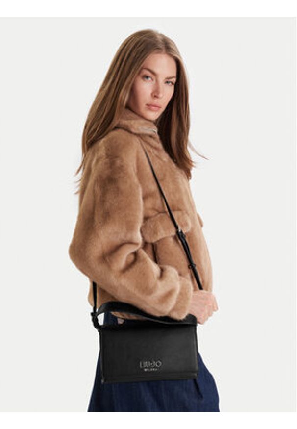 Liu Jo Torebka Ecs S Crossbody AF5224 E0058 Czarny. Kolor: czarny. Materiał: skórzane
