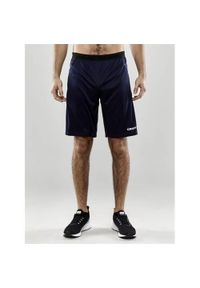 Spodenki treningowe męskie Craft Evolve Zip Pocket. Kolor: niebieski. Długość: krótkie. Sport: taniec, joga i pilates