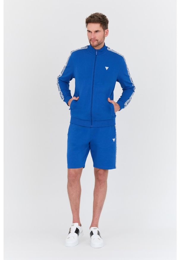 Guess - GUESS Niebieskie shorty Arlo. Kolor: niebieski