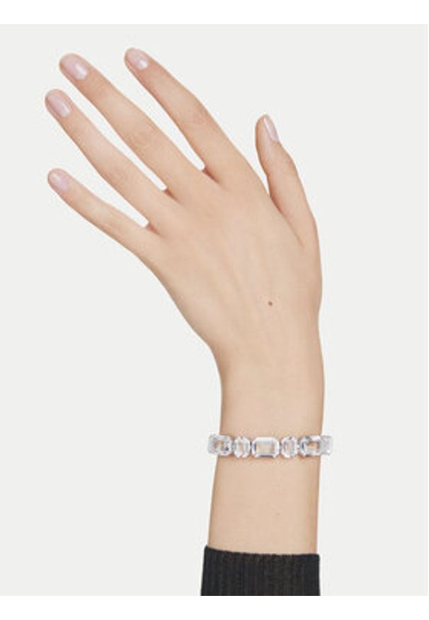 Swarovski Bransoletka Millenia 5705770 Srebrny. Materiał: metalowe. Kolor: srebrny