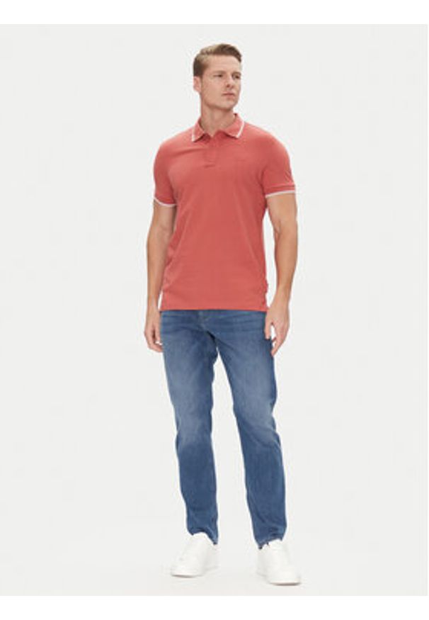 JOOP! Jeans Polo 15 JJJ-04Agnello 30045613 Czerwony Modern Fit. Typ kołnierza: polo. Kolor: czerwony. Materiał: bawełna