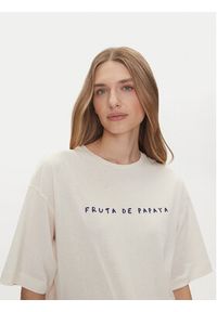 Vero Moda T-Shirt Taz Hailey 10337839 Biały Regular Fit. Kolor: biały. Materiał: bawełna #4