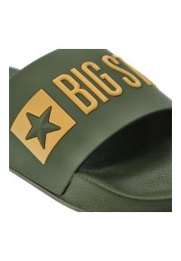 Big-Star - Zielone Klapki Big Star Basenowe Obuwie Męskie. Okazja: do domu, na co dzień, na plażę. Kolor: zielony. Sezon: lato. Styl: casual #6