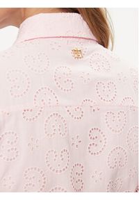 Fracomina Sukienka koszulowa FR24SD2009W68701 Różowy Regular Fit. Kolor: różowy. Materiał: bawełna. Typ sukienki: koszulowe #6