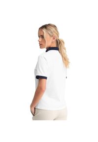SIROKO - Koszulka golfowa polo Pique Valderrama. Typ kołnierza: polo. Kolor: biały. Materiał: tkanina, prążkowany. Długość rękawa: krótki rękaw. Długość: krótkie. Styl: sportowy
