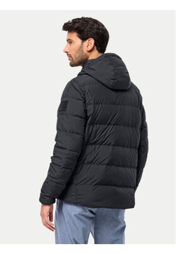 Jack Wolfskin Kurtka puchowa Colonius 1207431 Czarny Regular Fit. Kolor: czarny. Materiał: syntetyk