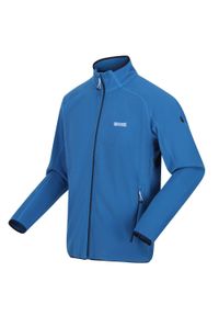 Hadfield Regatta męski turystyczny polar z suwakiem. Kolor: niebieski. Materiał: poliester. Sport: turystyka piesza #1