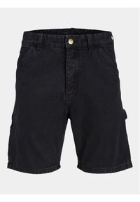 Jack & Jones - Jack&Jones Szorty jeansowe Jjitony 12252814 Czarny Loose Fit. Kolor: czarny. Materiał: bawełna