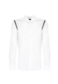 Les Hommes Koszula "Classic" | LBS1004439U | Mężczyzna | Biały. Okazja: na co dzień. Typ kołnierza: kołnierzyk klasyczny. Kolor: biały. Materiał: elastan, bawełna. Styl: klasyczny, elegancki, casual
