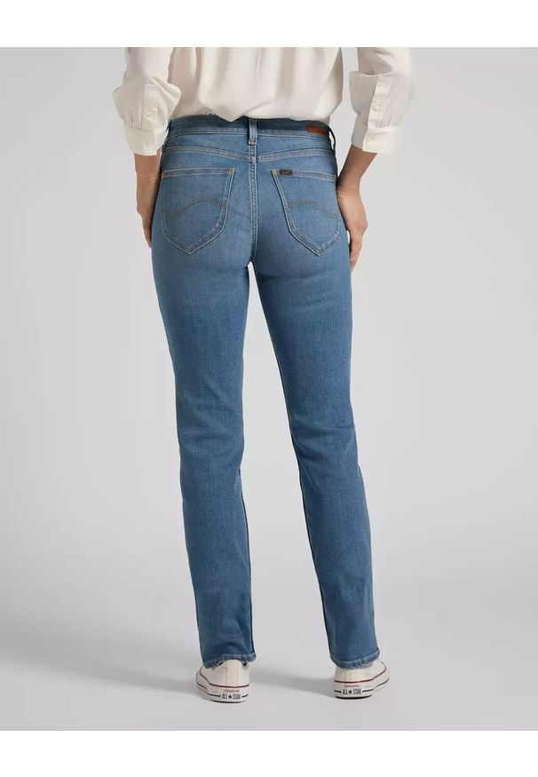 Lee - LEE MARION STRAIGHT DAMSKIE SPODNIE JEANSOWE LIGHT USED L301SIVF 112105911