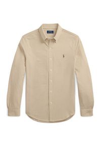 Polo Ralph Lauren Koszula 710979488004 Beżowy Regular Fit. Typ kołnierza: polo. Kolor: beżowy. Materiał: bawełna #4