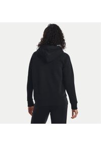 Bluza z kapturem damska Under Armour Rival Fleece Big Logo Hoody. Typ kołnierza: kaptur. Kolor: czarny. Długość: krótkie. Sport: fitness