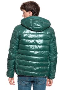 Wrangler - KURTKA ZIMOWA WRANGLER PUFFER JACKET PINE W4A0XTG01. Kolor: zielony. Materiał: puch. Sezon: zima #10