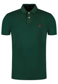 Polo Ralph Lauren Polo Core Replen 710795080 Zielony Slim Fit. Typ kołnierza: polo. Kolor: zielony. Materiał: bawełna