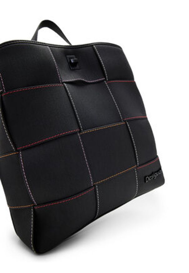 Desigual Plecak Yoko Negro Sumy Mini 25SAKP35 Czarny. Kolor: czarny. Materiał: skóra