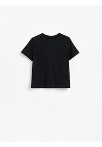 Reserved - T-shirt z nadrukiem - czarny. Kolor: czarny. Materiał: bawełna. Wzór: nadruk