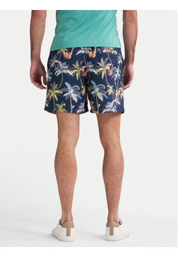 Petrol Industries Szorty kąpielowe M-1050-SWS963 Granatowy Regular Fit. Kolor: niebieski. Materiał: syntetyk