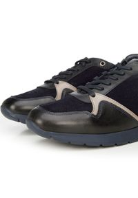 Wittchen - Męskie sneakersy ze skóry zamszowej i licowej granatowe. Okazja: na co dzień. Nosek buta: okrągły. Kolor: niebieski. Materiał: zamsz, skóra #5