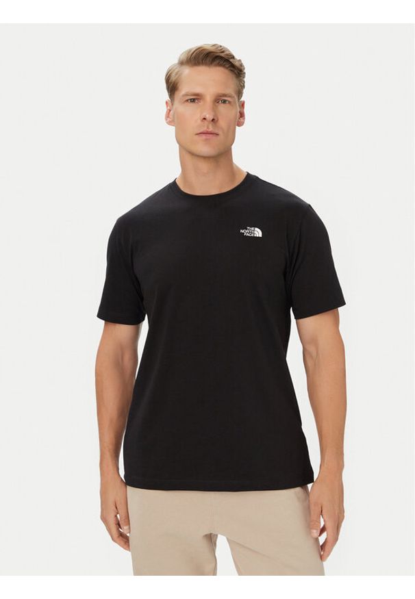The North Face T-Shirt Evolution Simple Dome NF0A8CZ2 Czarny Regular Fit. Kolor: czarny. Materiał: bawełna