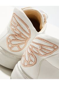SOPHIA WEBSTER - Białe sneakersy Butterfly. Kolor: biały. Materiał: guma. Wzór: haft #6