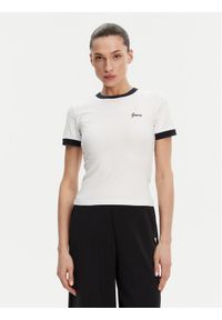 Guess T-Shirt V5GP08 KCRN2 Biały Regular Fit. Kolor: biały. Materiał: bawełna